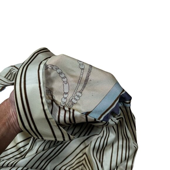 RARE! Vintage 70s 80s Chess King Striped Button Down Shirt Sz‎ L - Picture 9 of 15